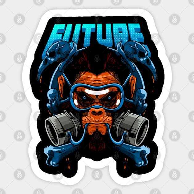 Future - Ape Sticker by santelmoclothing